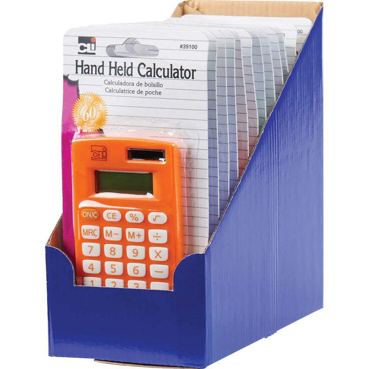 Image of Charles Leonard® Hand Held Calculator, 8-Digit, 12/DS, Assorted