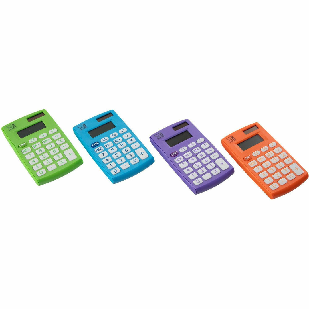 Image of Charles Leonard® Hand Held Calculator, 8-Digit, 12/DS, Assorted