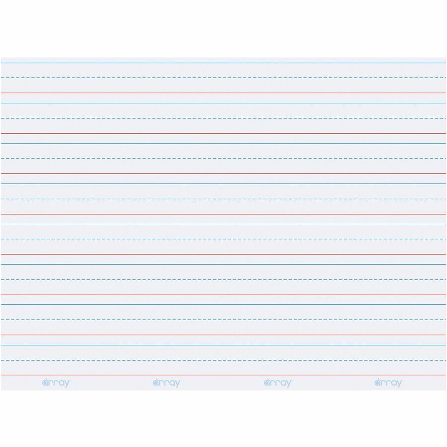 Image of Pacon® Dry Erase learning Boards, Ruled,11"x8-1/4", 30/PK, White
