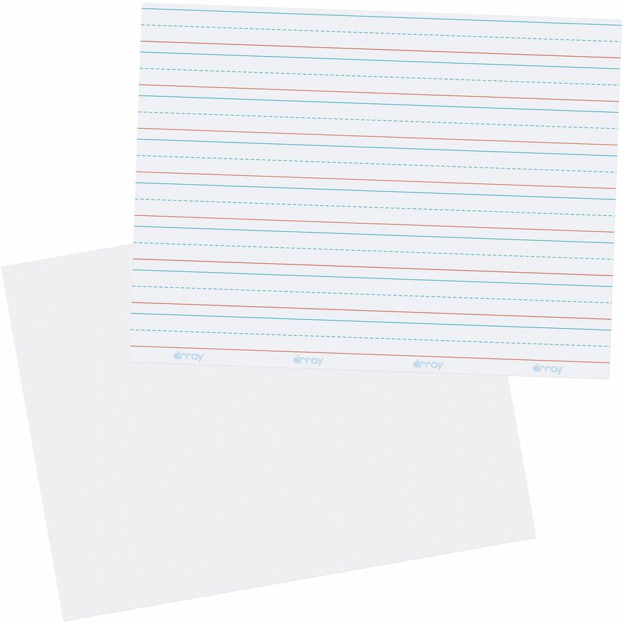 Image of Pacon® Dry Erase learning Boards, Ruled,11"x8-1/4", 30/PK, White