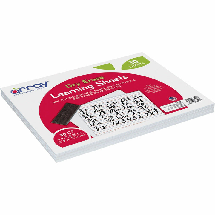 Image of Pacon® Dry Erase learning Boards, Ruled,11"x8-1/4", 30/PK, White