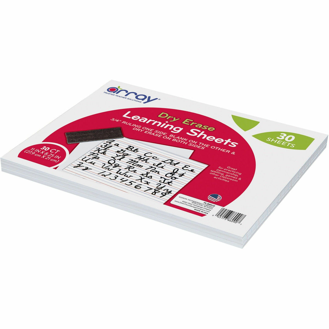 Image of Pacon® Dry Erase learning Boards, Ruled,11"x8-1/4", 30/PK, White