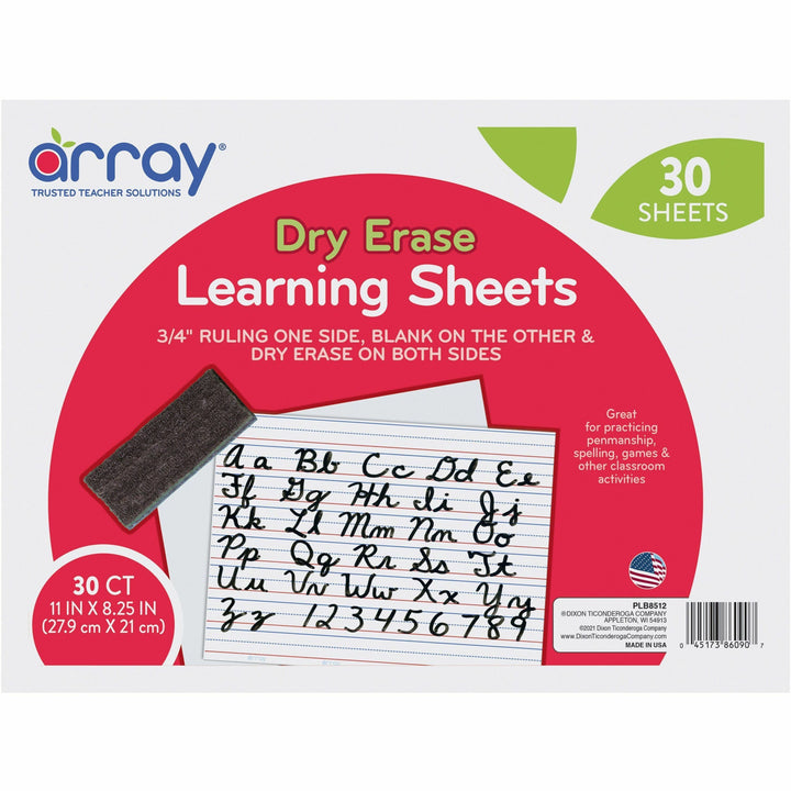 Image of Pacon® Dry Erase learning Boards, Ruled,11"x8-1/4", 30/PK, White