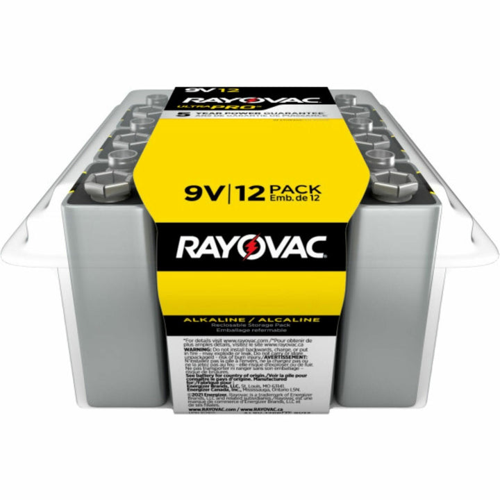 Image of Rayovac® Ultra Pro Alkaline 9v Batteries, 12/pack