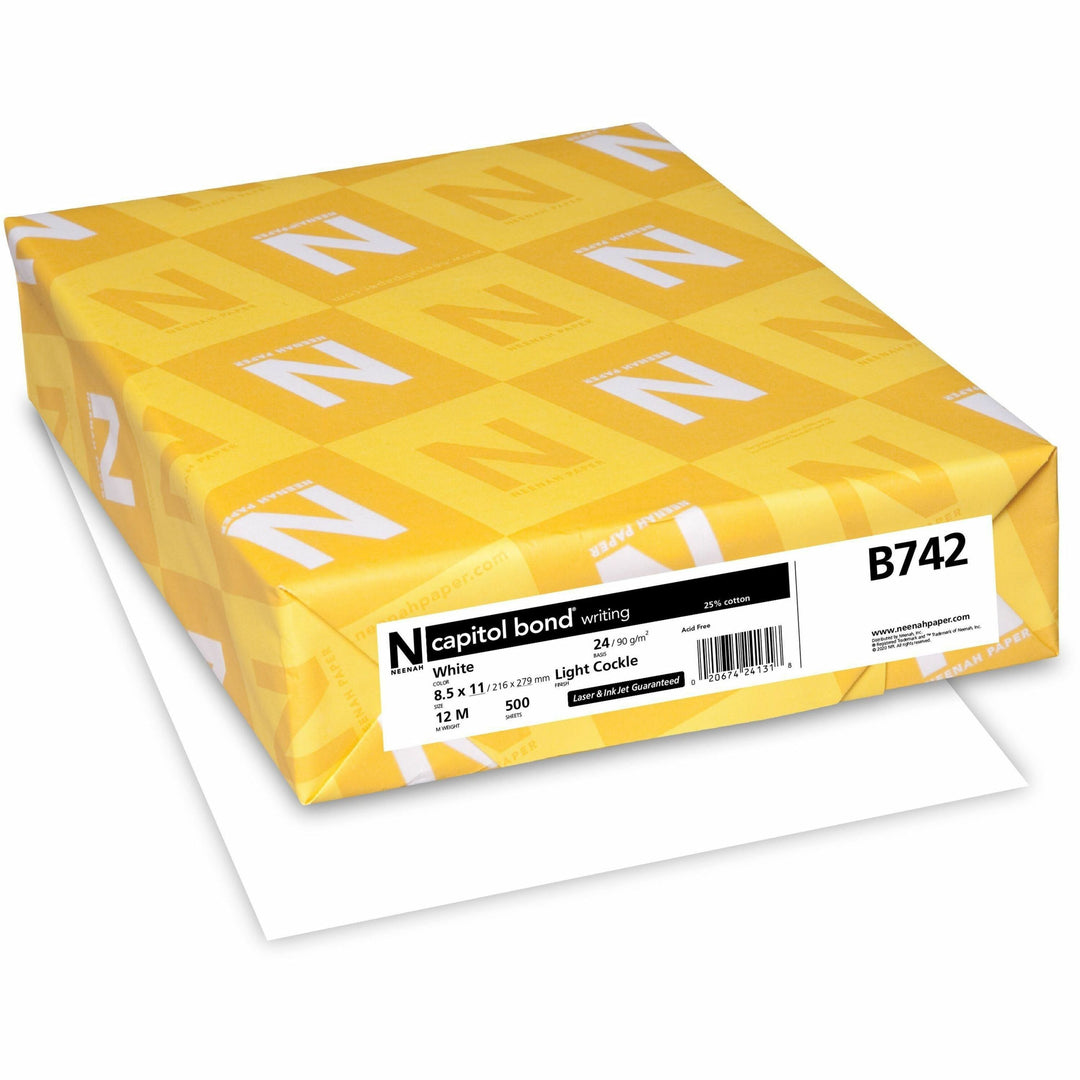 Image of Neenah® Premium Pape, 24lb, 91GE, 500SH/RM, White