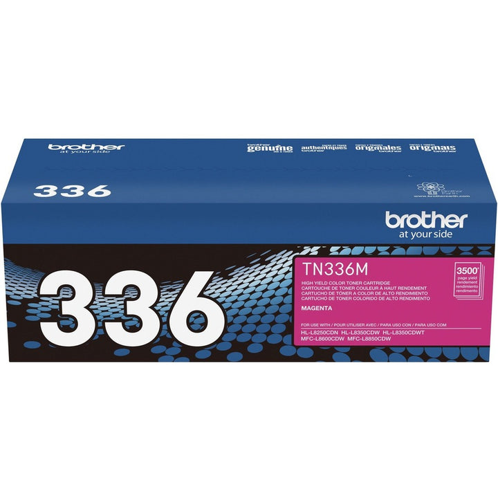 Image of Brother TN336M TN336 High Yield Toner Cartridge, 3500 Pages, 1 Each