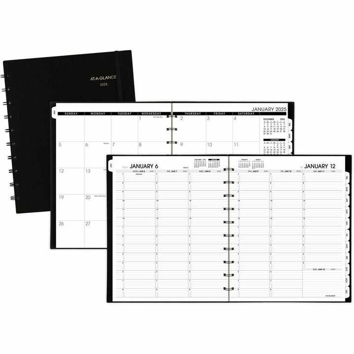 Image of AT-A-GLANCE® Wkly/Mthly Appt Book, 2PPW, 12Mth Jan-Dec, Black