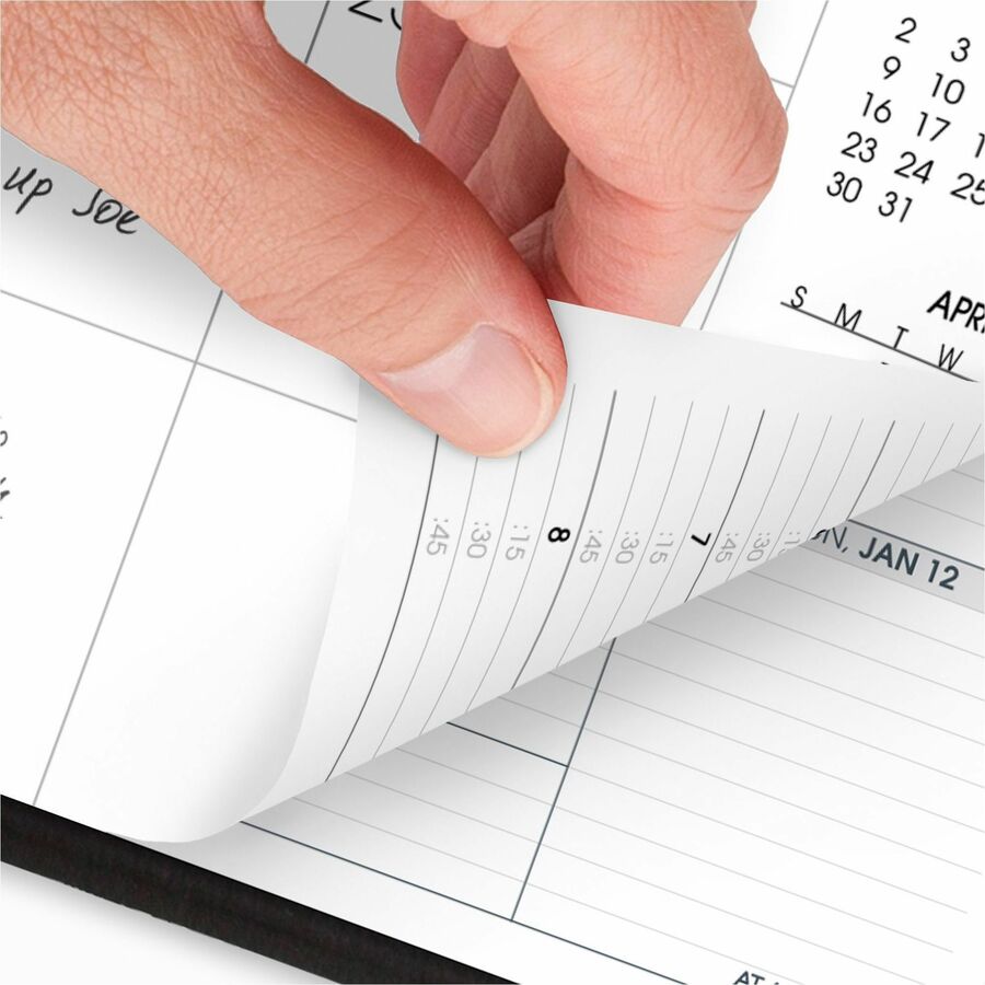 Image of AT-A-GLANCE® Wkly/Mthly Appt Book, 2PPW, 12Mth Jan-Dec, Black