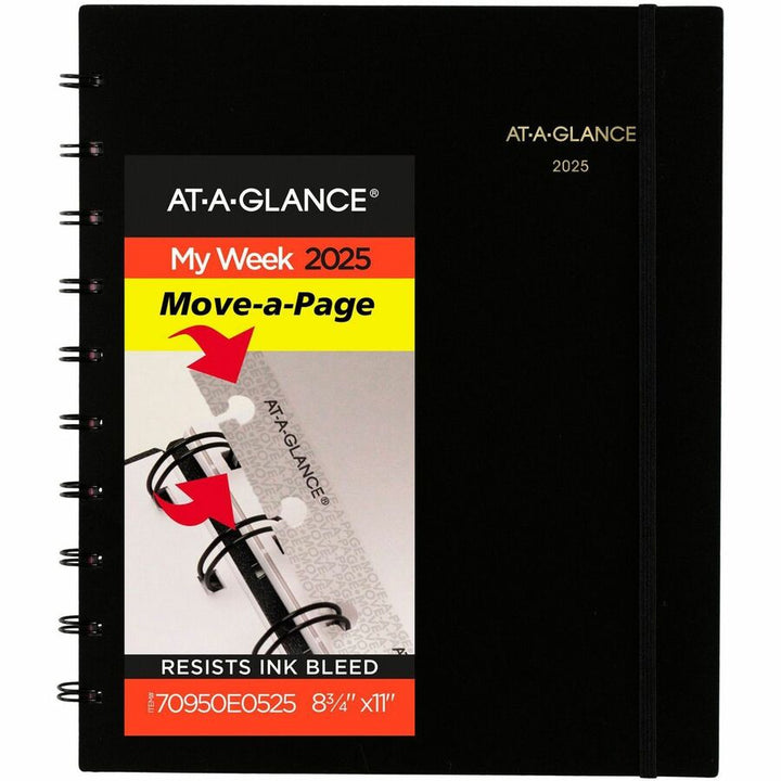Image of AT-A-GLANCE® Wkly/Mthly Appt Book, 2PPW, 12Mth Jan-Dec, Black
