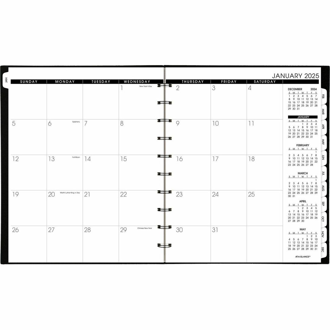 Image of AT-A-GLANCE® Wkly/Mthly Appt Book, 2PPW, 12Mth Jan-Dec, Black
