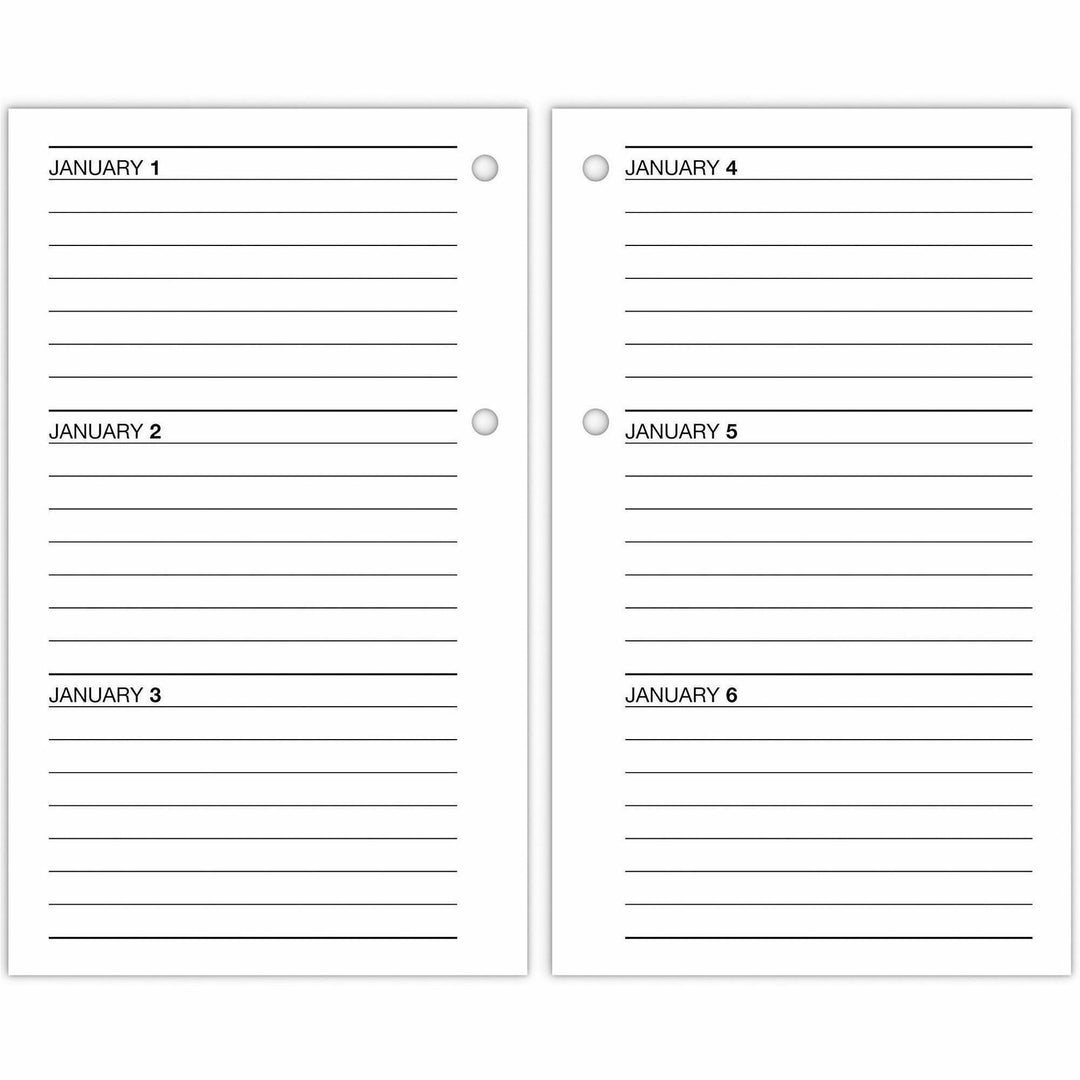Image of AT-A-GLANCE® Desk Calendar Recycled Refill, 3.5 x 6, White Sheets, 12-Month (Jan to Dec): 2025