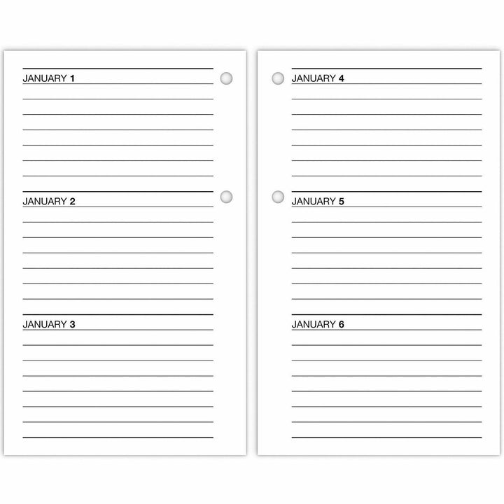 Image of AT-A-GLANCE® Desk Calendar Recycled Refill, 3.5 x 6, White Sheets, 12-Month (Jan to Dec): 2025