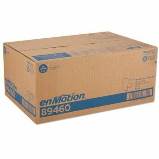 Image of enMotion 89460 High Capacity Roll Towel, 1 Ply, 10" W x 800 ft Length, 8" Roll Diameter, White, 6 / Carton