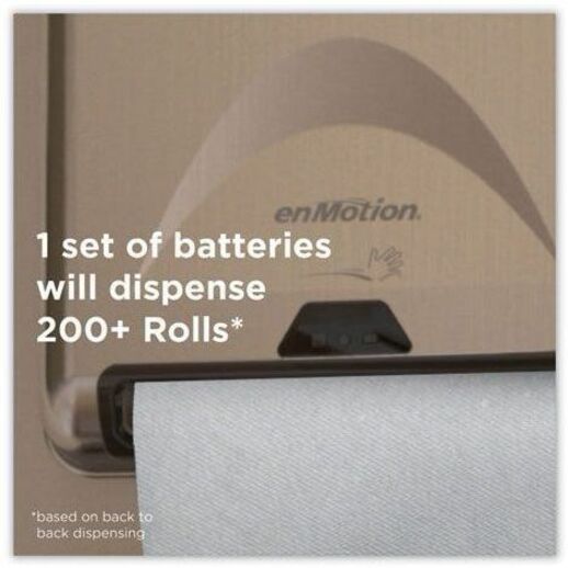 Image of enMotion 89460 High Capacity Roll Towel, 1 Ply, 10" W x 800 ft Length, 8" Roll Diameter, White, 6 / Carton