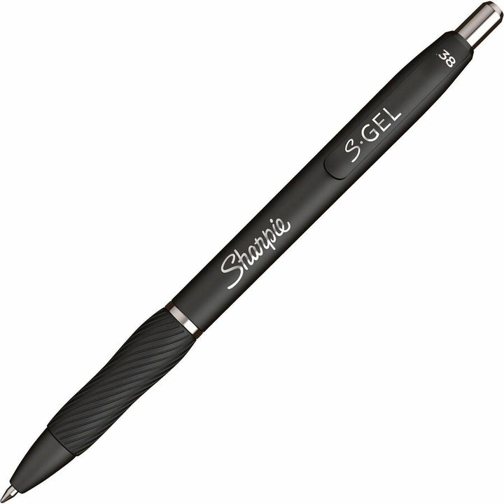 Image of Sharpie 1884739 Permanent Marker, Black Ink, Black Barrel, 36 / Box