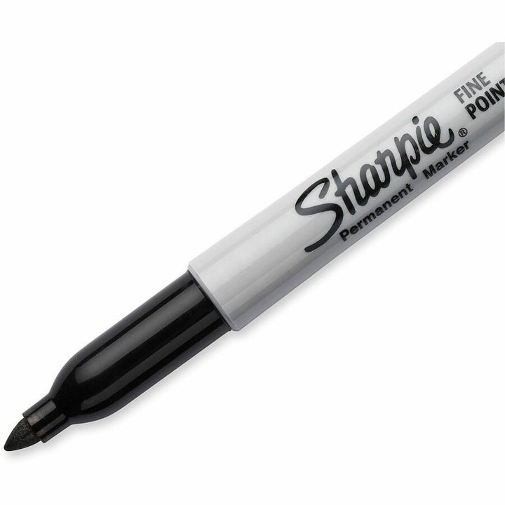 Image of Sharpie 1884739 Permanent Marker, Black Ink, Black Barrel, 36 / Box