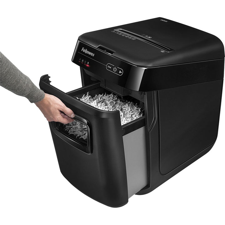Image of Fellowes® Automax 200c Auto Feed Cross-Cut Shredder, 200 Auto/10 Manual Sheet Capacity