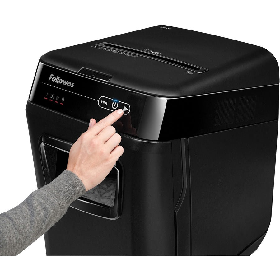 Image of Fellowes® Automax 200c Auto Feed Cross-Cut Shredder, 200 Auto/10 Manual Sheet Capacity