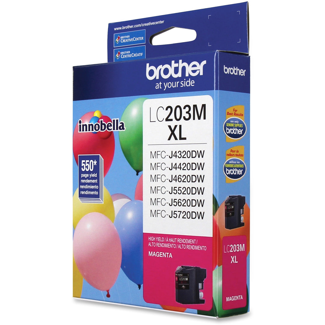Image of Brother Innobella LC203M LC203 High-yield Ink Cartridges, 550 Pages, 1 Each