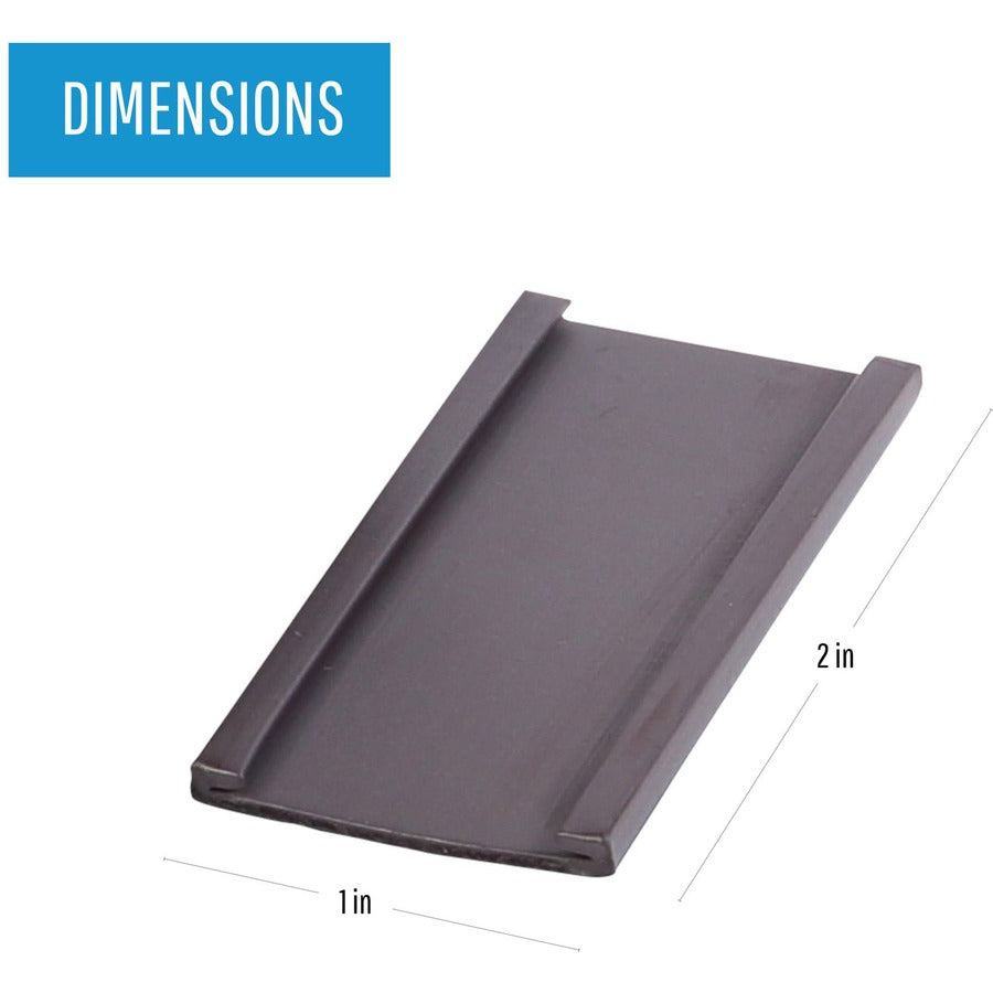 Image of Bi-silque Data Cards, Magnetic, 1"x2", 25/PK, Black