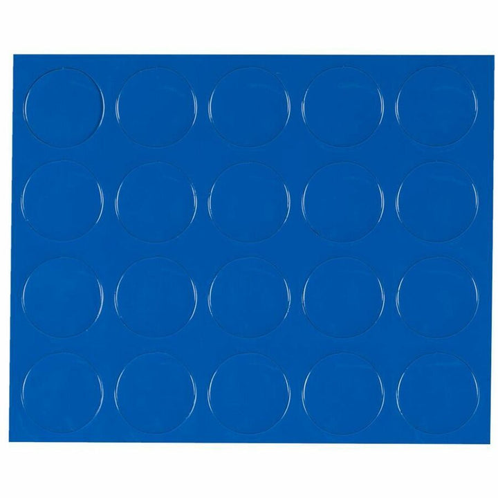 Image of MasterVision® Heavy-Duty Board Magnets, Circles, 0.75" Diameter, Blue, 20/Pack
