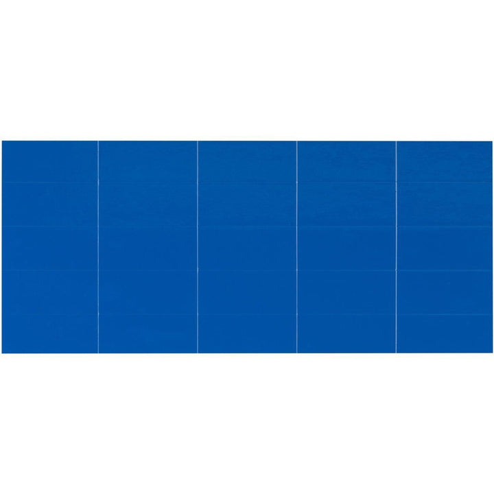 Image of Bi-silque Magnetic Dry Erase Strips, 7/8"x2", 25/PK, Blue