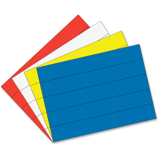 Image of Bi-silque Dry-Erase Strips, Magnetic, 7/8"x6", 25/PK, Blue