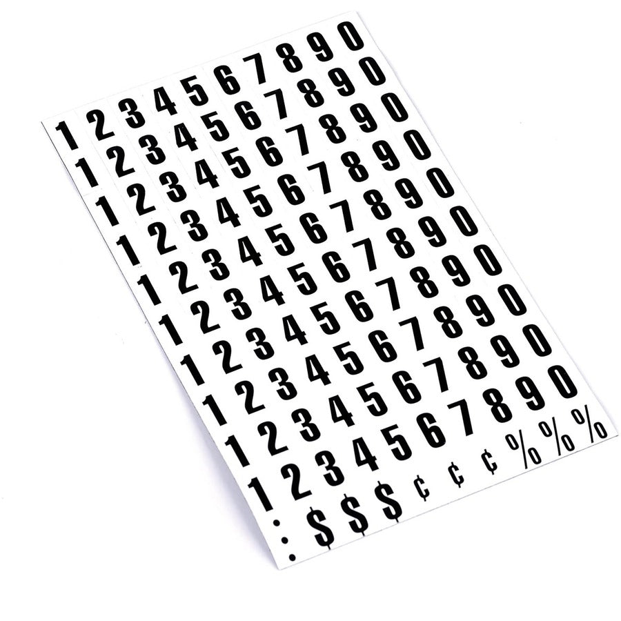 Image of MasterVision® Heavy-Duty Board Magnets, Numbers, 0.75" Tall, Black Characters, 109 Pieces