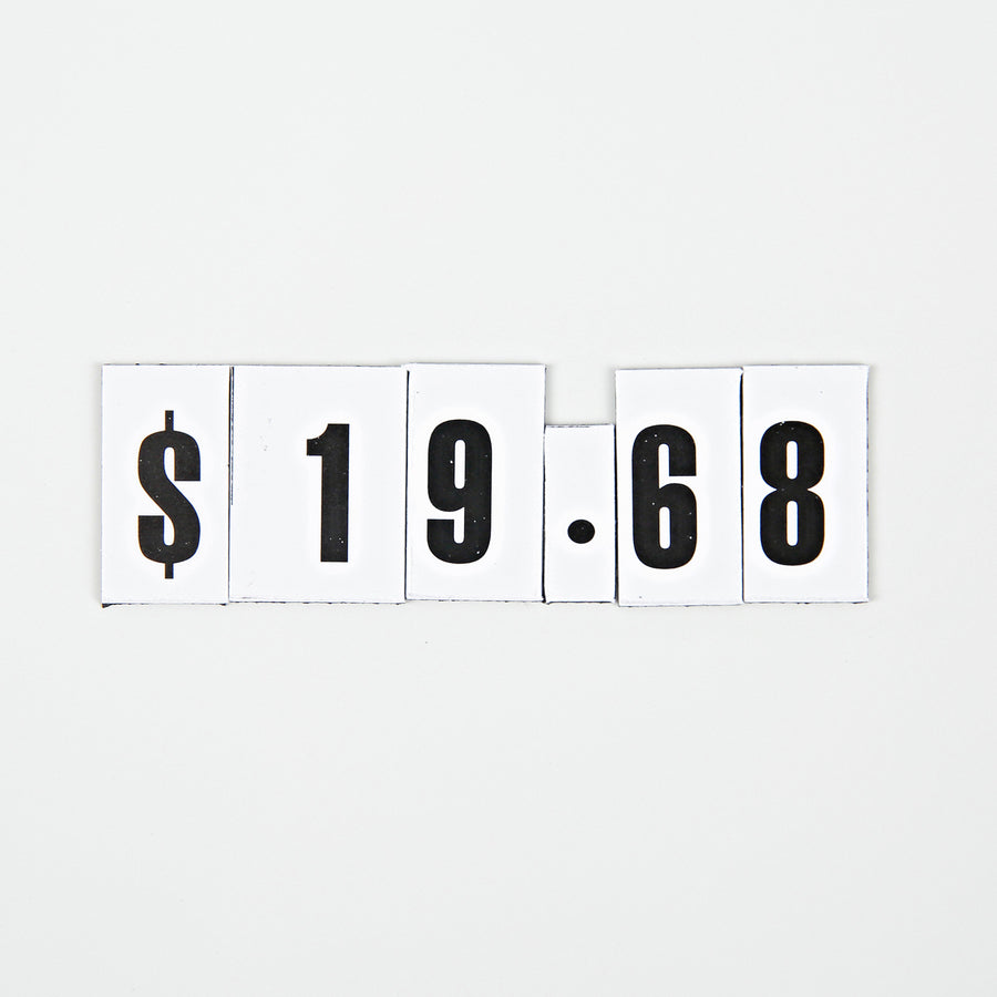 Image of MasterVision® Heavy-Duty Board Magnets, Numbers, 0.75" Tall, Black Characters, 109 Pieces