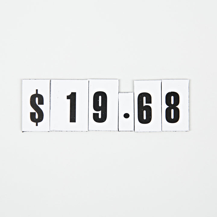 Image of MasterVision® Heavy-Duty Board Magnets, Numbers, 0.75" Tall, Black Characters, 109 Pieces