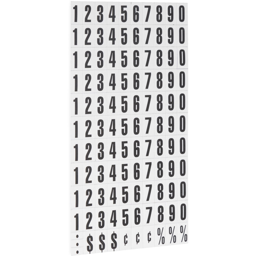 Image of MasterVision® Heavy-Duty Board Magnets, Numbers, 0.75" Tall, Black Characters, 109 Pieces