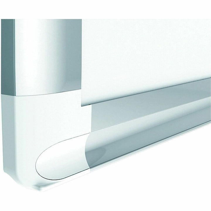 Image of MasterVision® Ruled Magnetic Steel Dry Erase Planning Board, 48" x 36", White Surface, Satin Aluminum Frame