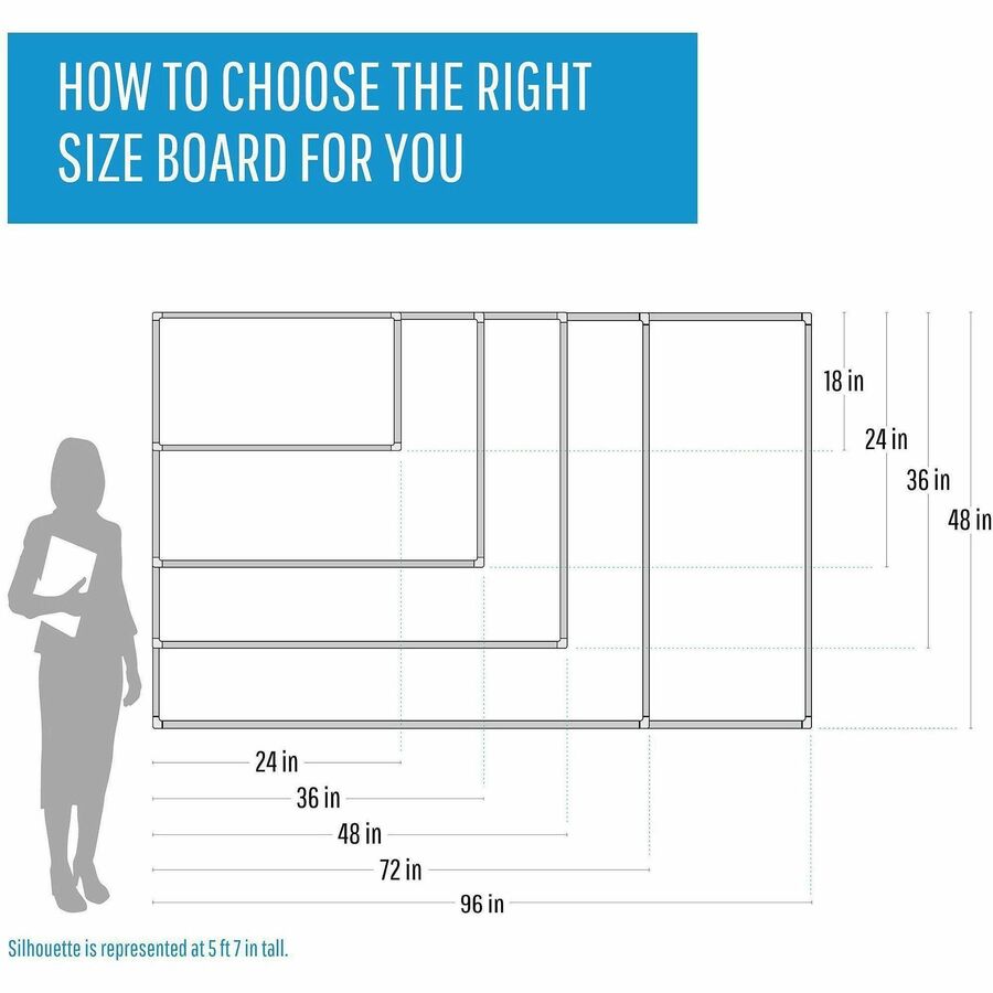 Image of MasterVision® Ruled Magnetic Steel Dry Erase Planning Board, 48" x 36", White Surface, Satin Aluminum Frame
