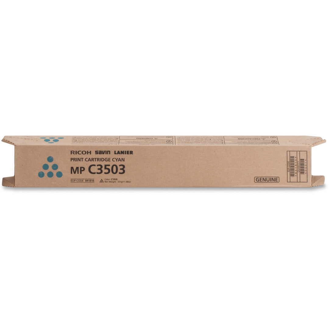 Image of Ricoh® Toner Cartridge, f/3003/3503, 18,000 Page Yield, Cyan