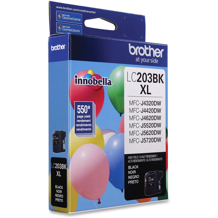 Image of Brother Innobella LC203BK LC203 High-yield Ink Cartridges, 550 Pages, 1 Each