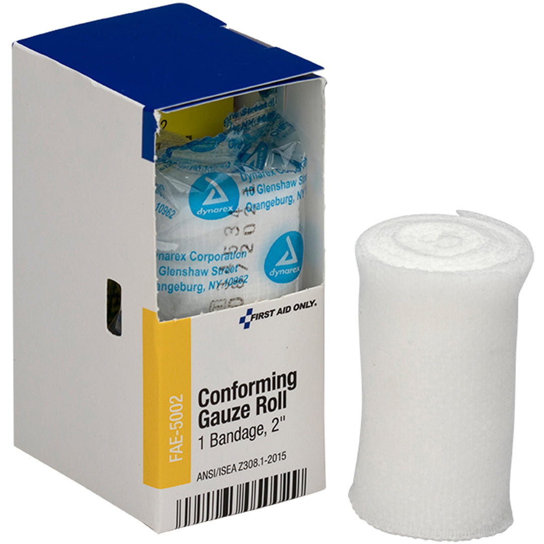Image of First Aid Only FAE5002 Conforming Gauze Roll,, 2" W x 12 ft Length, White, 1 Box