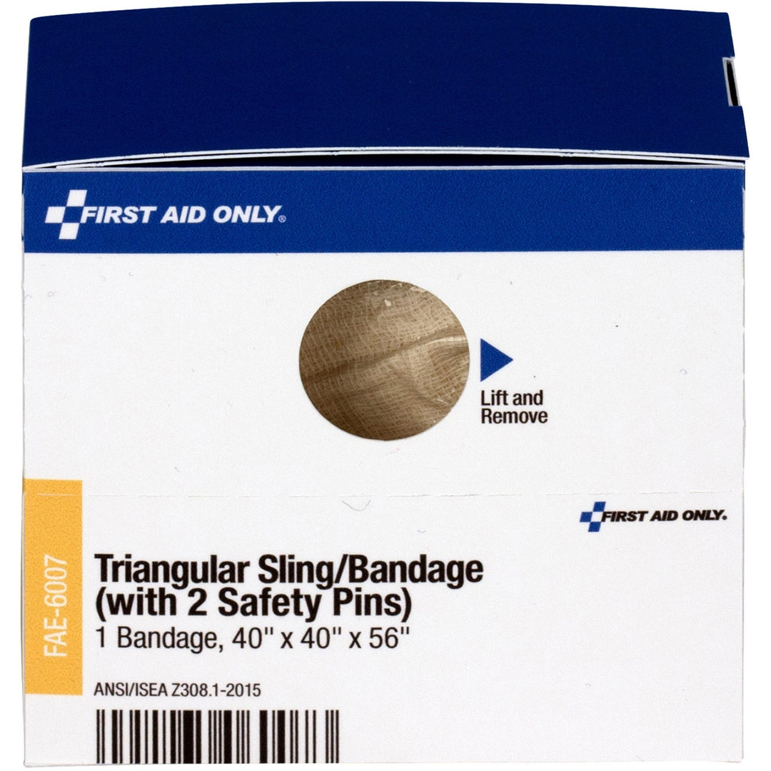 Image of First Aid Only FAE-6007 Triangular Sling Bandage,, 56" W x 40" Length, Tan, 1 Box