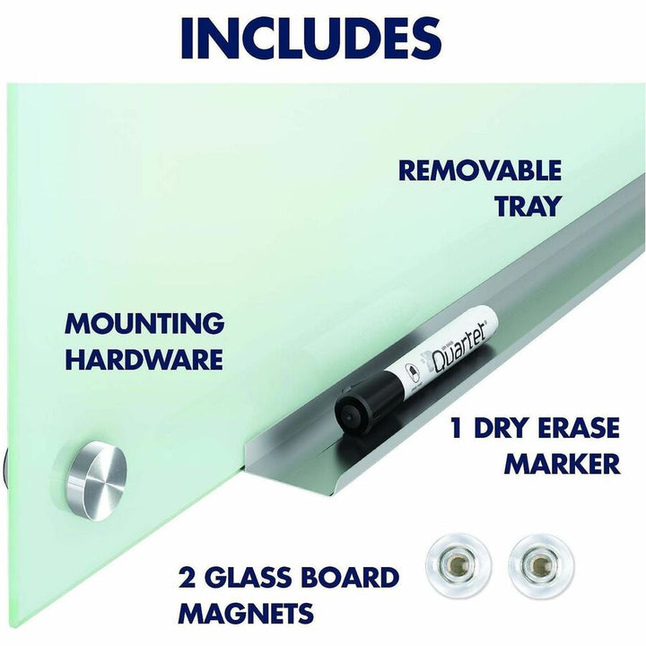 Image of Quartet® Infinity Magnetic Glass Marker Board, 36" x 24", White Surface