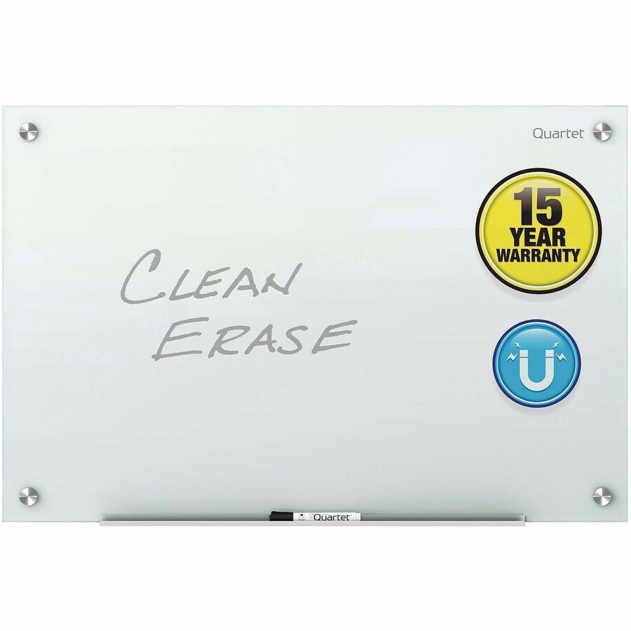 Image of Quartet® Infinity Magnetic Glass Marker Board, 48" x 36", White Surface