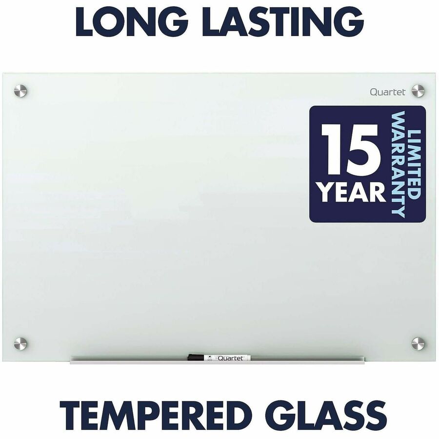 Image of Quartet® Infinity Magnetic Glass Marker Board, 48" x 36", White Surface