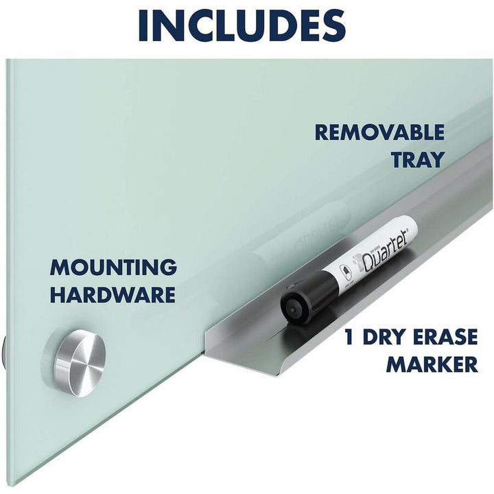 Image of Quartet® Infinity Glass Marker Board, 72" x 48", Frost Surface