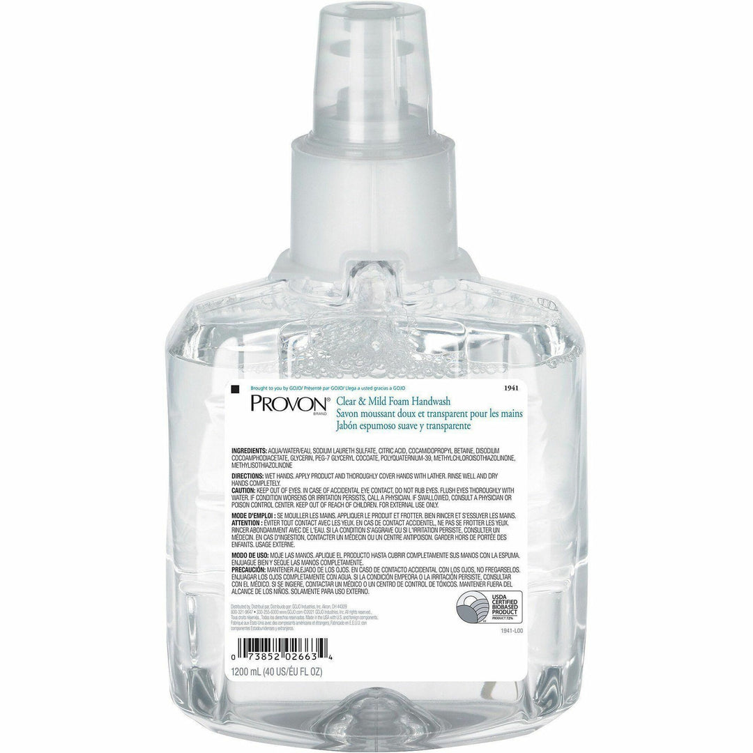 Image of Provon 194102 LTX-12 Refill Clear & Mild Foam Handwash