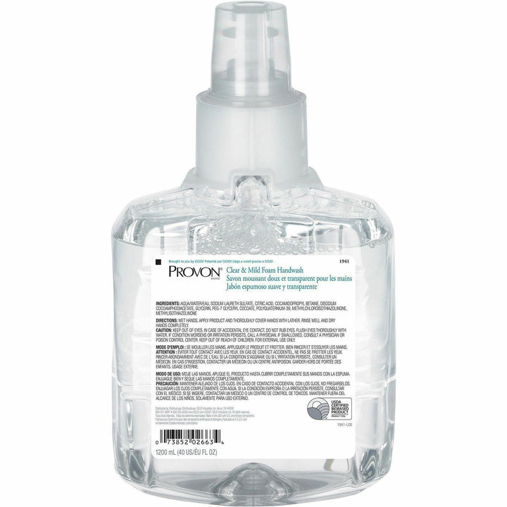 Image of Provon 194102 LTX-12 Refill Clear & Mild Foam Handwash