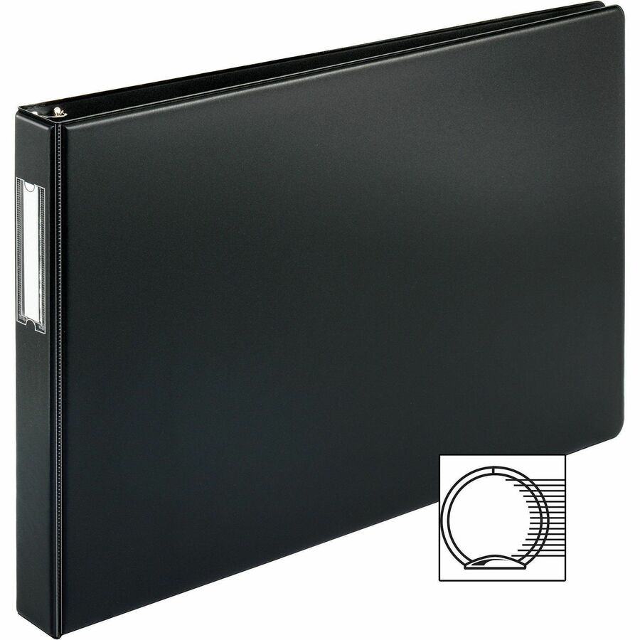 Image of Business Source Reference Binder, 11"x17", 1", Black