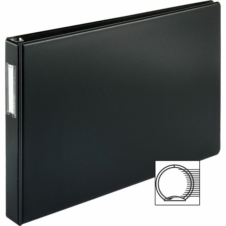 Image of Business Source Reference Binder, 11"x17", 1", Black