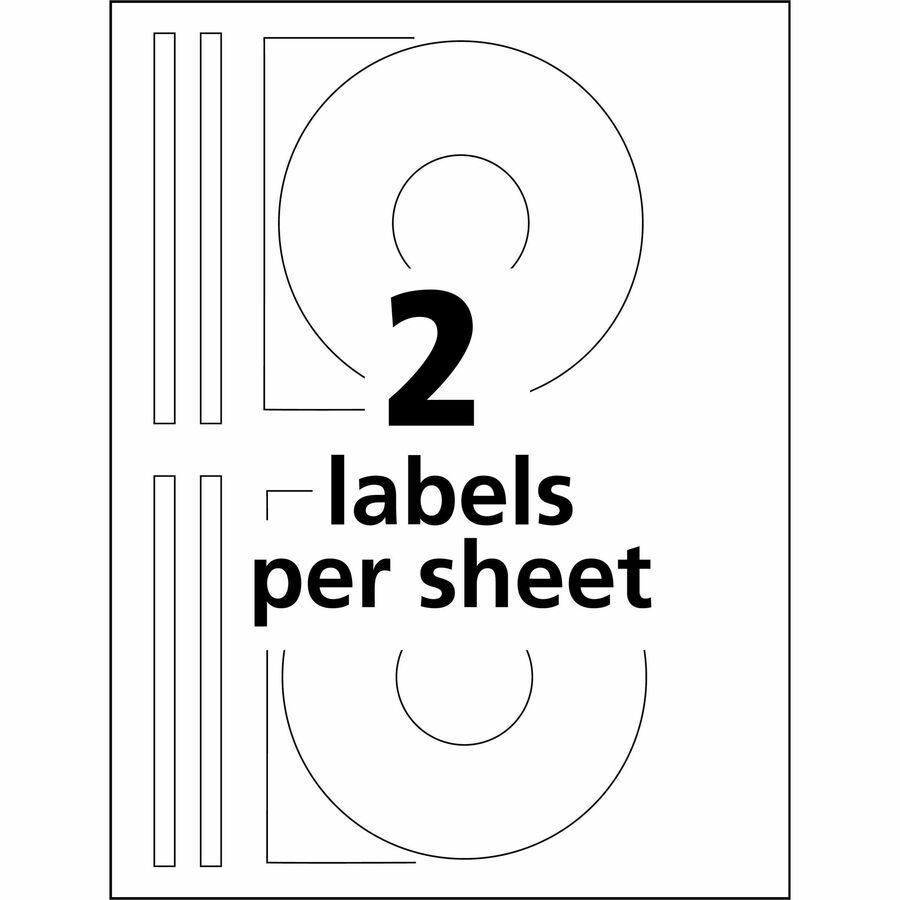 Image of Avery® Inkjet Full-Face Cd Labels, Glossy White, 20/pack