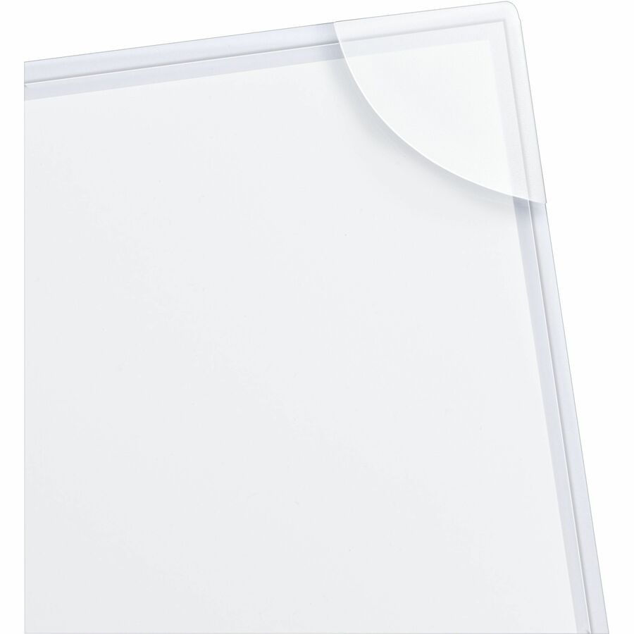 Image of Avery® Three-Hole Punched Corner Lock Plastic Sleeves, 9.5 x 11.75, Clear, 4/Pack