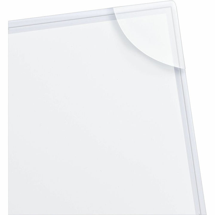 Image of Avery® Three-Hole Punched Corner Lock Plastic Sleeves, 9.5 x 11.75, Clear, 4/Pack