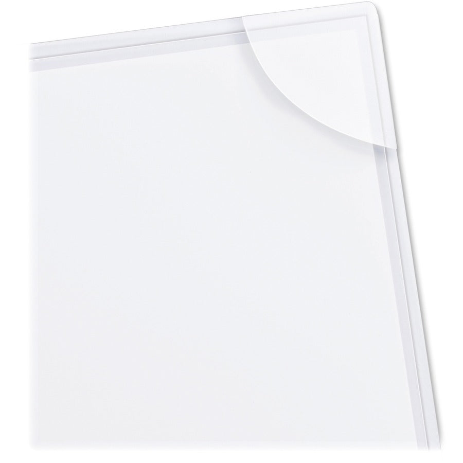 Image of Avery® Three-Hole Punched Corner Lock Plastic Sleeves, 9.5 x 11.75, Clear, 4/Pack