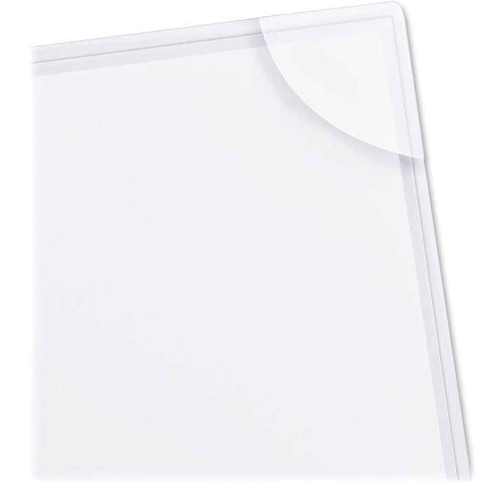 Image of Avery® Three-Hole Punched Corner Lock Plastic Sleeves, 9.5 x 11.75, Clear, 4/Pack